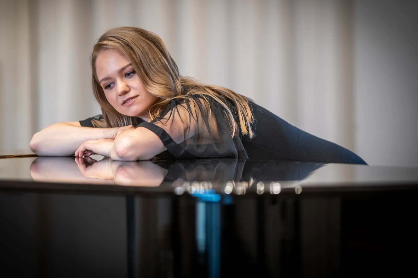 Dasha at the piano